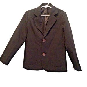 Unbranded Blazer Suit Jacket  Boys’ Size 120  / Size 5 Black  2 Pockets  Lined